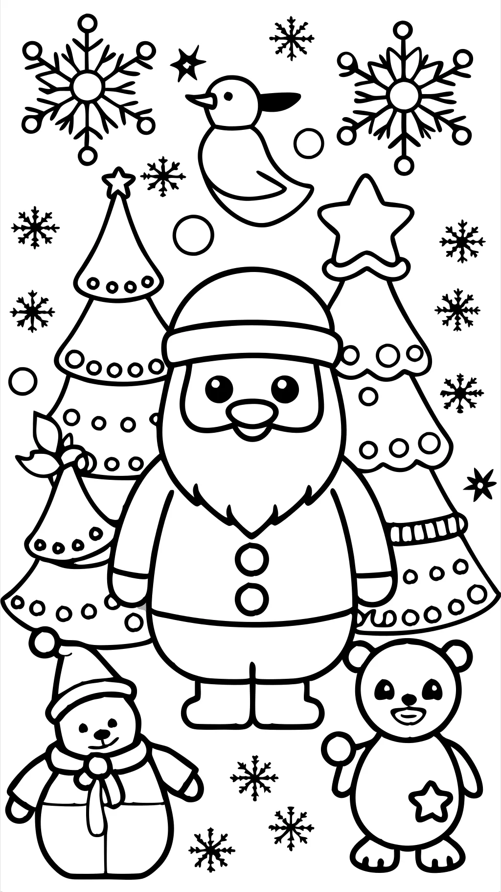 pages à colorier de Noël pour la maternelle